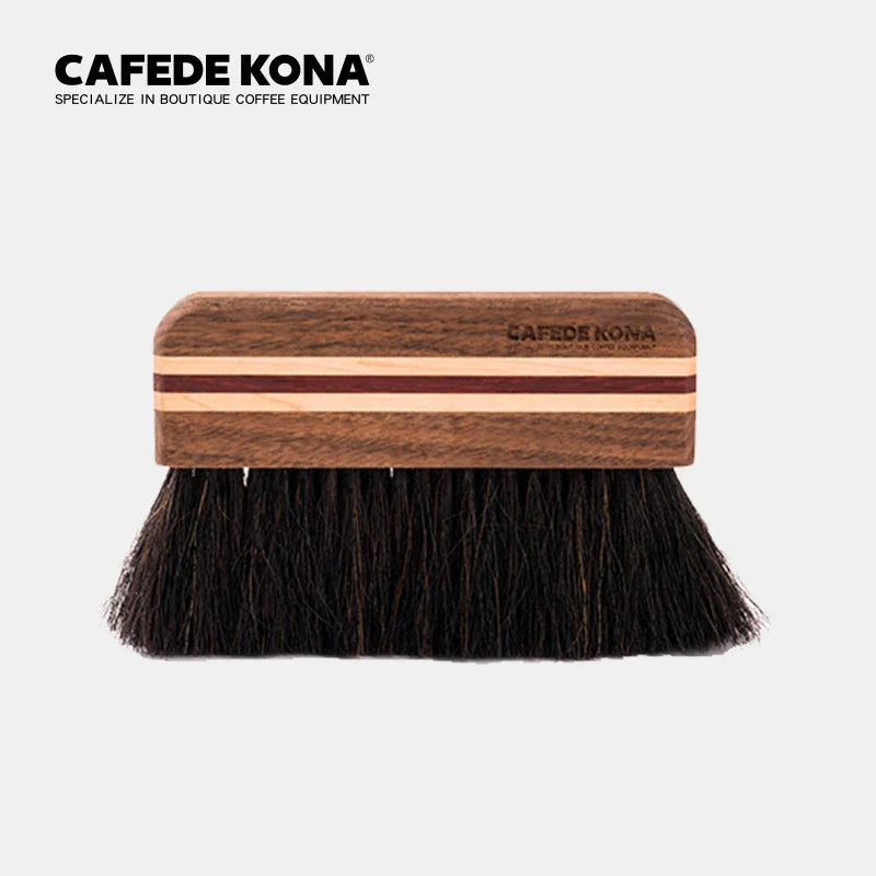 CAFEDEKONA bar brush barista tools beech grinder brush bristle table cleaner solid wood handle brush Clean coffee