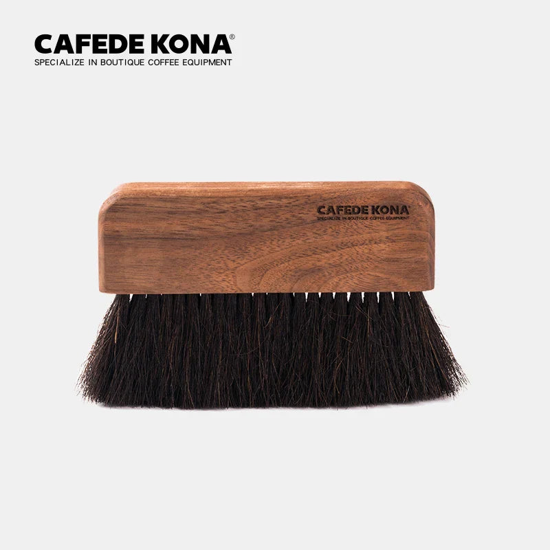 CAFEDEKONA bar brush barista tools beech grinder brush bristle table cleaner solid wood handle brush Clean coffee