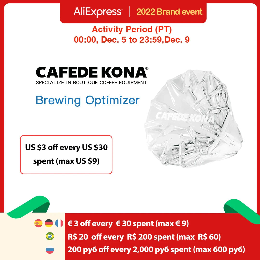 CAFEDEKONA Coffee Dripper Transformer Brewing Optimizer Make Wave Paper Filter Compatible With Conical Filter Extended