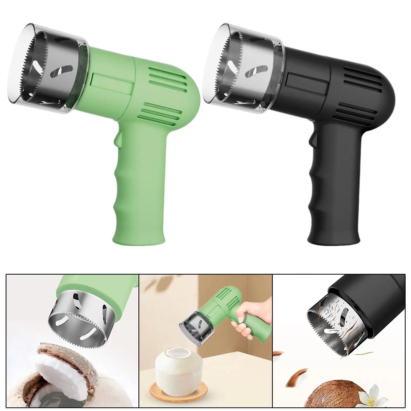 Coconut Opener Tool Set Nonslip Handle Convenient Coconut Shell Breaker Machine Kitchen Coconut Drill Coconut Opening