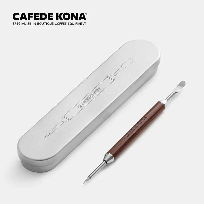 Coffee Art Needles Barista Cappuccino Espresso Coffee Decorating Wooden Handle Tamper Creative Coffee Art Pen Tools