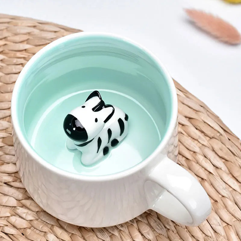 Creative Cute 3D Animals Shape Ceramic Mug Milk Coffee Cup With Handle For Gift Home Kitchen Drinkware Muti-Shape Mugs