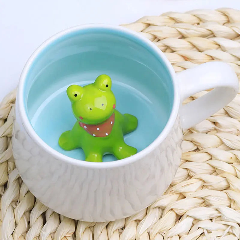 Creative Cute 3D Animals Shape Ceramic Mug Milk Coffee Cup With Handle For Gift Home Kitchen Drinkware Muti-Shape Mugs