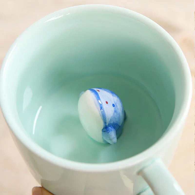 Creative Cute 3D Animals Shape Ceramic Mug Milk Coffee Cup With Handle For Gift Home Kitchen Drinkware Muti-Shape Mugs