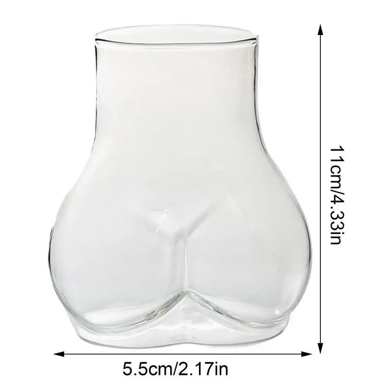 Creative Glass Ass Mug Milk Taste Butt Body Shape Lovely Cup Handle Design Desktop Storage Home Decoration Coffee Cups