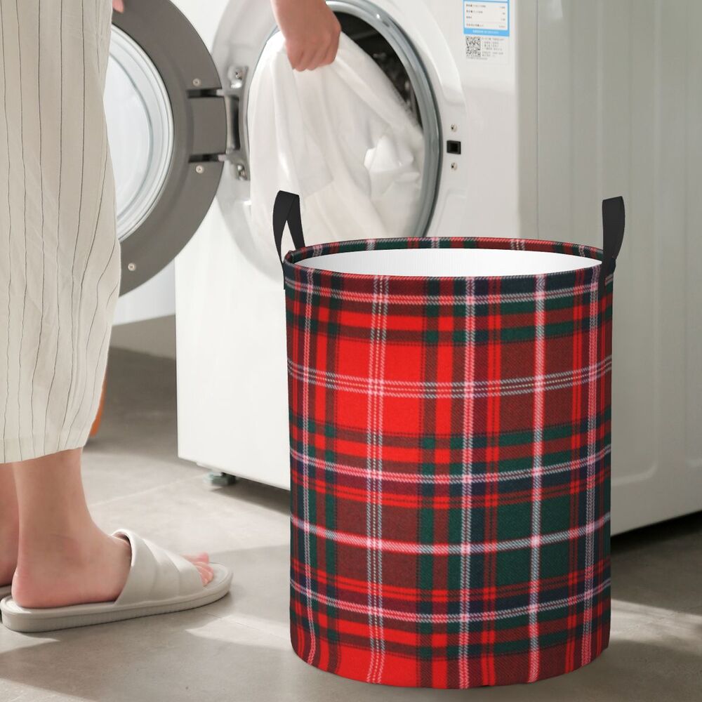 Custom Black And White Checkered Laundry Basket Collapsible Large Clothing Storage Bin Geometric Checkerboard Baby