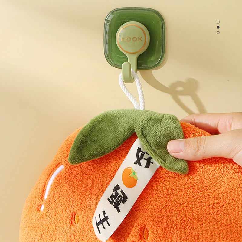 Cute Fruit Shape Hand Towel Bathroom Hanging Towels Soft Absorbent Child Kids Bathing Towels Kitchen Cleaning Cloth