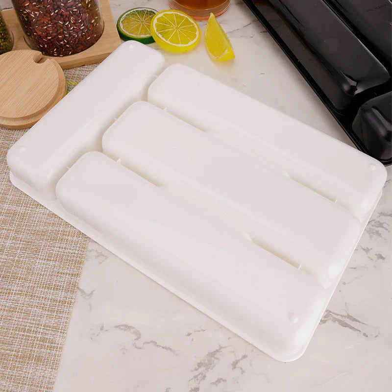 Cutlery Organizer Box Tableware Drawer Organizer Separation Storage Box Eco-Friendly PP Kitchen Spoon Knife Cutlery