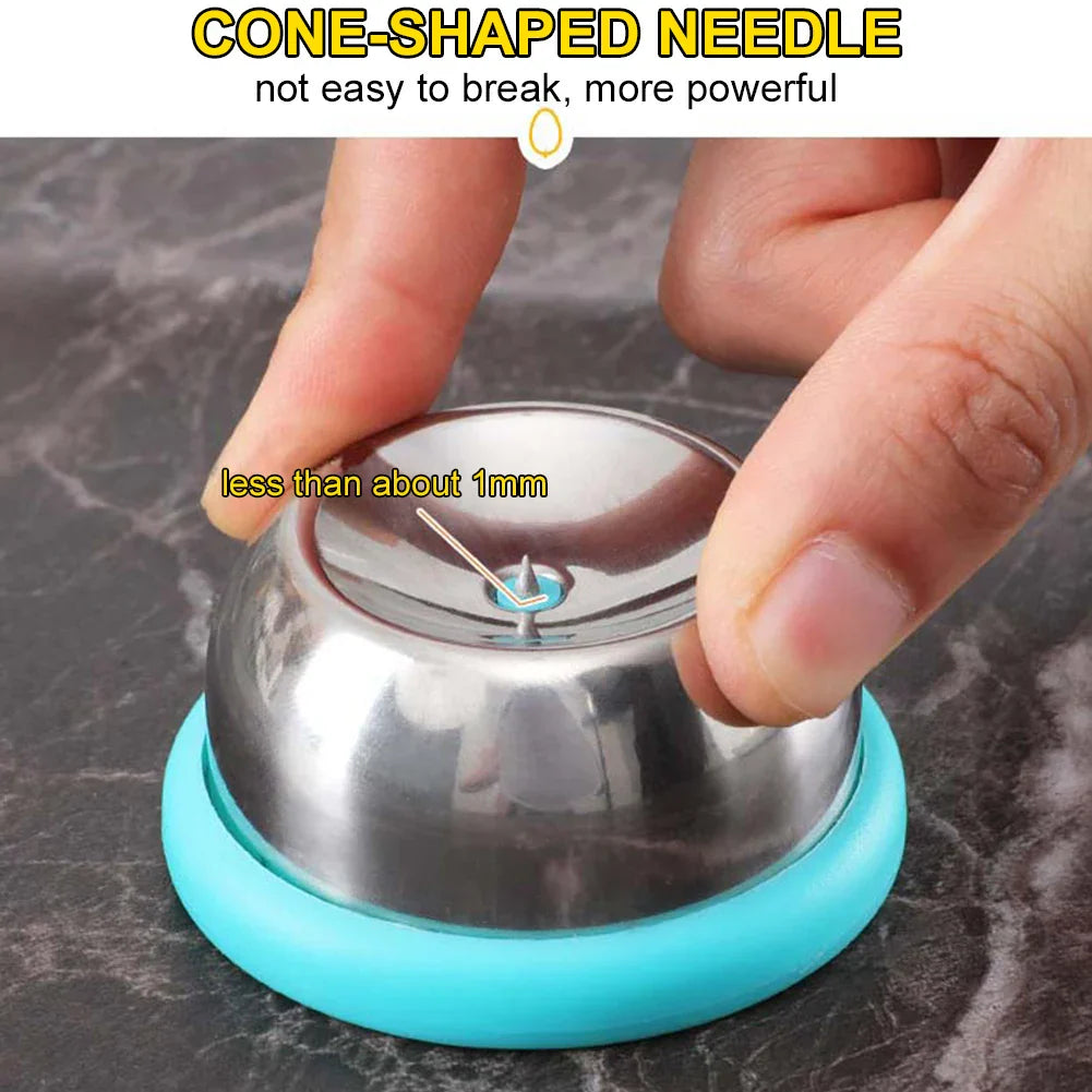 Egg Piercer for Boiled Eggs Hole Puncher Prickers Separator Stainless Steel Needle Egg Separator Piercing Tool Kitchen