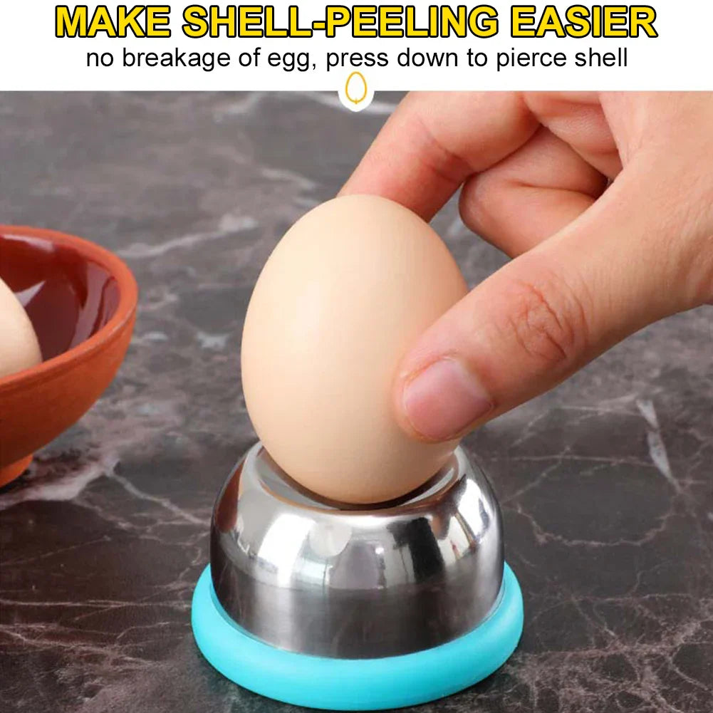 Egg Piercer for Boiled Eggs Hole Puncher Prickers Separator Stainless Steel Needle Egg Separator Piercing Tool Kitchen