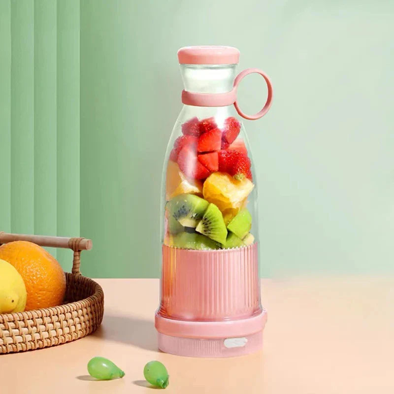 Electric Juice Blender Portable Fruit Juicer USB Rechargeable Smoothie Mini Bottle Travel Multifunctionl Kitchen Home