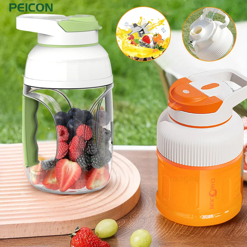 Electric Juicer Portable Freshly Squeezed Fruit Juice Smoothie Milkshake Juicer Cup USB Rechargeable for Kitchen