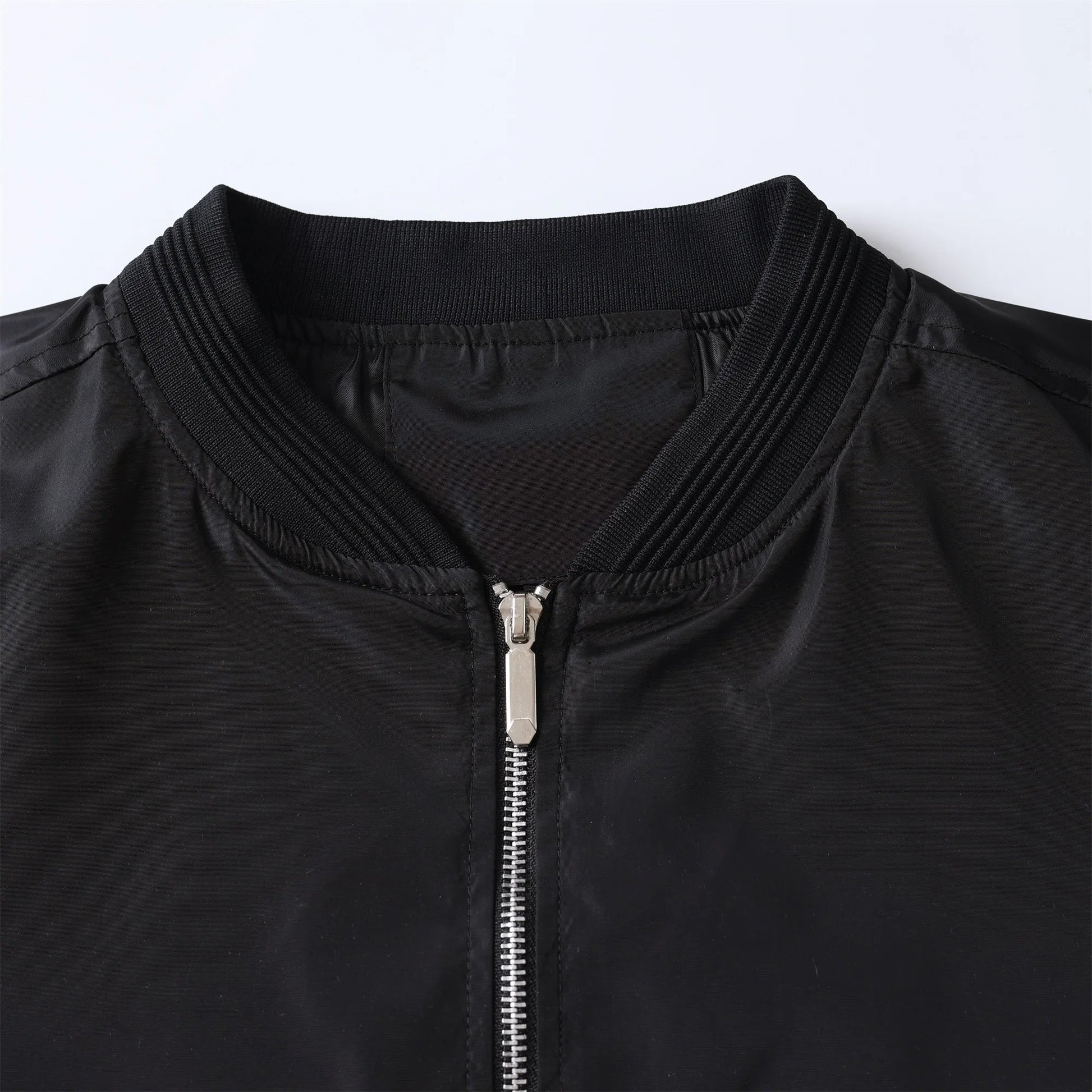 Fashion men’s jacket Spring autumn casual thin cardigan zipper stand collar coat