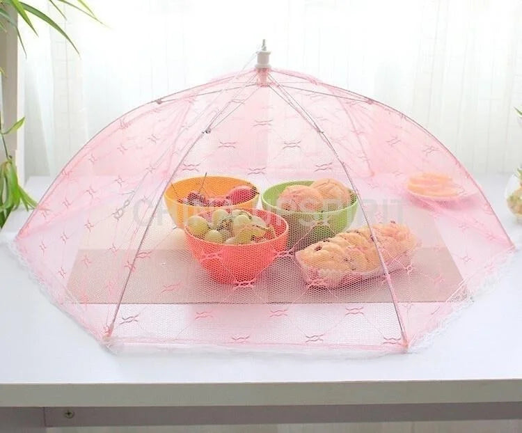 Folding Food Mesh Cover Tent Home Dining Table Kitchen Counter Vegetable Mosquito Umbrella Breathable Insect-proof