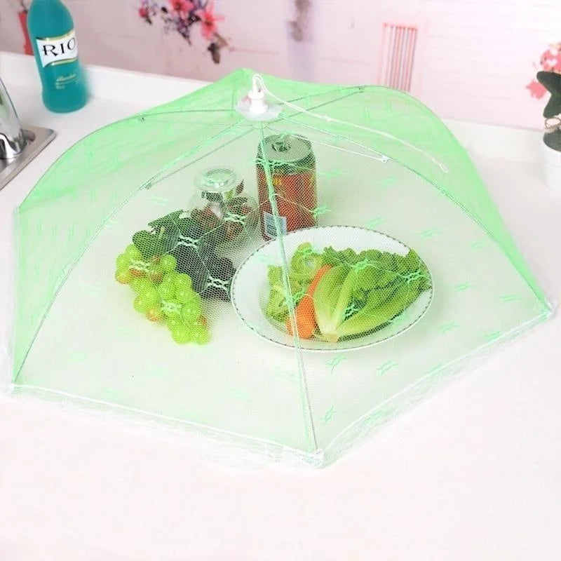 Folding Food Mesh Cover Tent Home Dining Table Kitchen Counter Vegetable Mosquito Umbrella Breathable Insect-proof