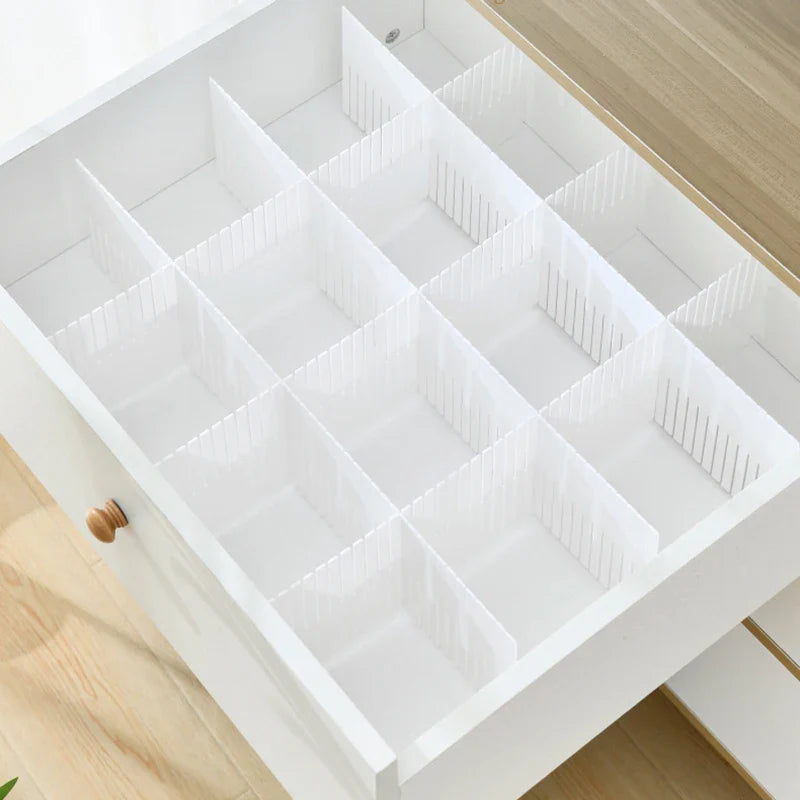 Free combination drawer storage partition board DIY Socks and underwear Plastic storage management grid makeup