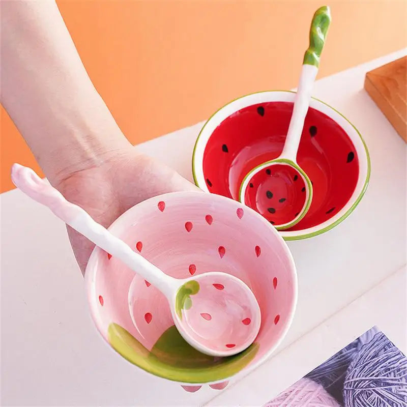 Functional Ceramic Bowl Cartoon Ceramic Tableware Energetic Cartoon Tableware Kitchen Set Set Tableware Demand