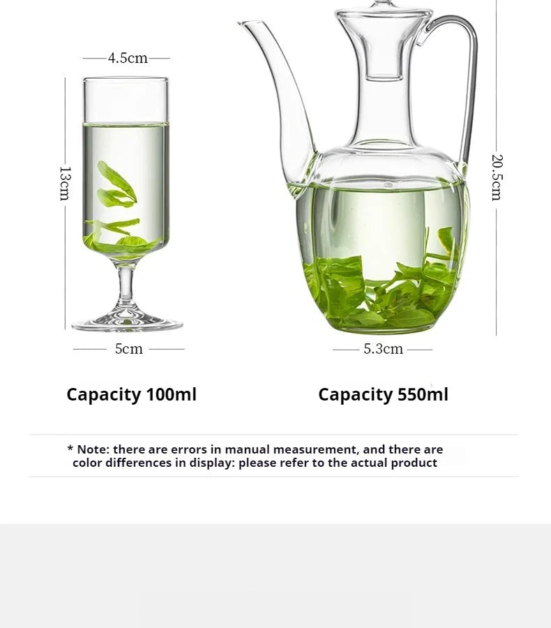 GIANXI Imitated Song Tea Pot Electric Ceramic Oven Heating High Borosilicate Glass Tea Set Home Long Mouth Green Tea