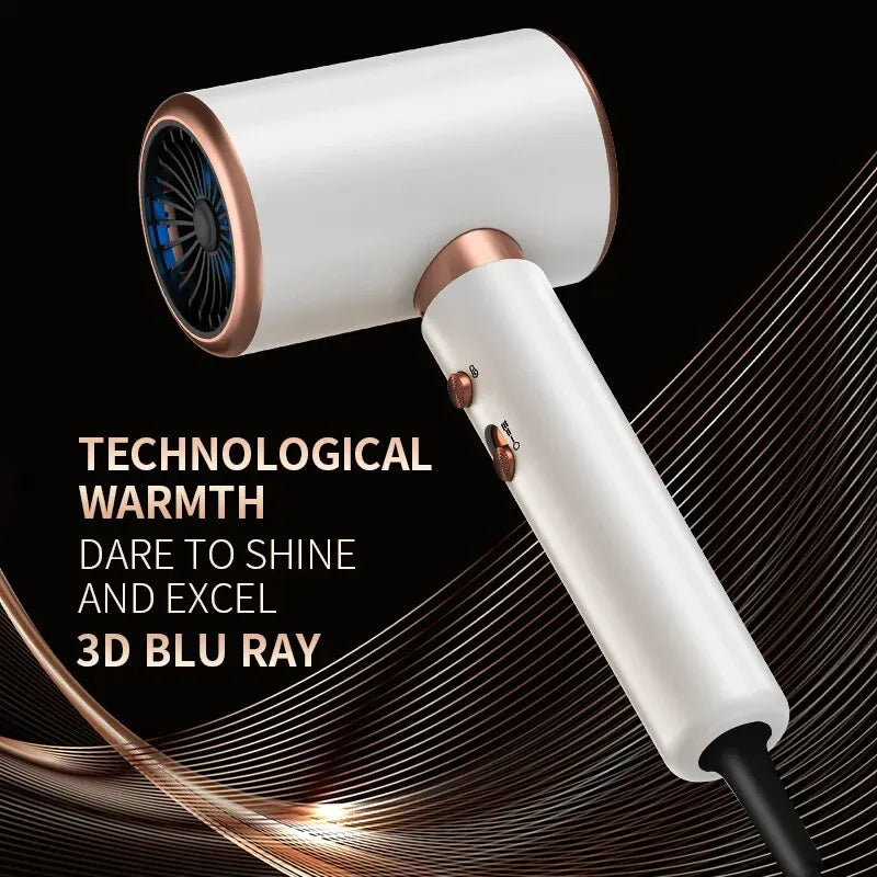 Hair Dryer High-Speed Electric Turbine Airflow Low Noise Constant Temperature And Quick Drying Suitable For Home Salons.