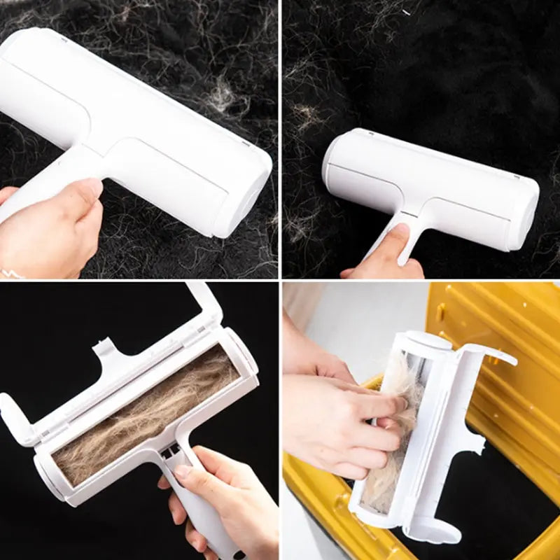 One Hand Operate Way Pet Hair Remover Roller Removing Dog Cat Self Cleaning Lint Pet Hair Remover Pet Hair Remov