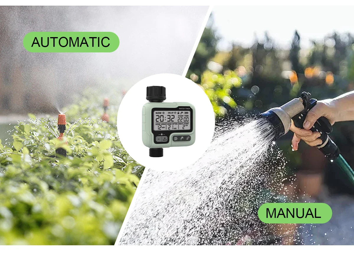 HCT-322 Automatic Water Timer Garden Digital Irrigation Machine Intelligent Sprinkler Used Outdoor to Save Water&Time