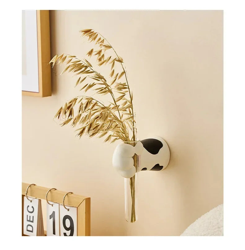 Home Decoration Creative Cat Claw Wall Vase for Dried Flower Modern Style Interior Hanging Ornament Hydroponic Vase