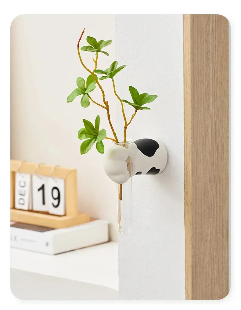 Home Decoration Creative Cat Claw Wall Vase for Dried Flower Modern Style Interior Hanging Ornament Hydroponic Vase