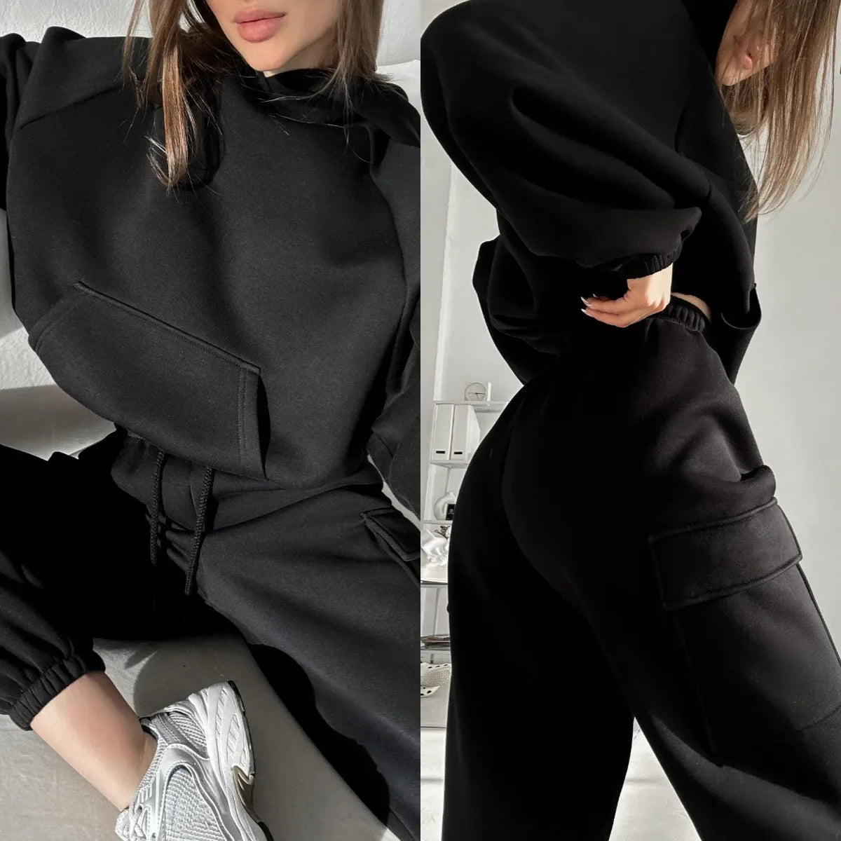 Hoodies And Pants Hoodies Set Clothes Women Two Pieces Sweatshirts trousers sets sets for women 2 pieces Woman clothing