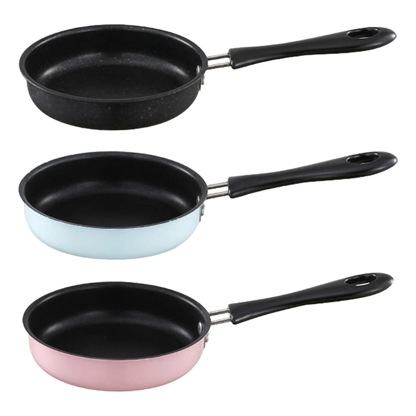 Induction Omelette Pan with Long Handle Non Stick Ham Burger Cooking Eggs Smokeless Small Saute Pan Frying Pan