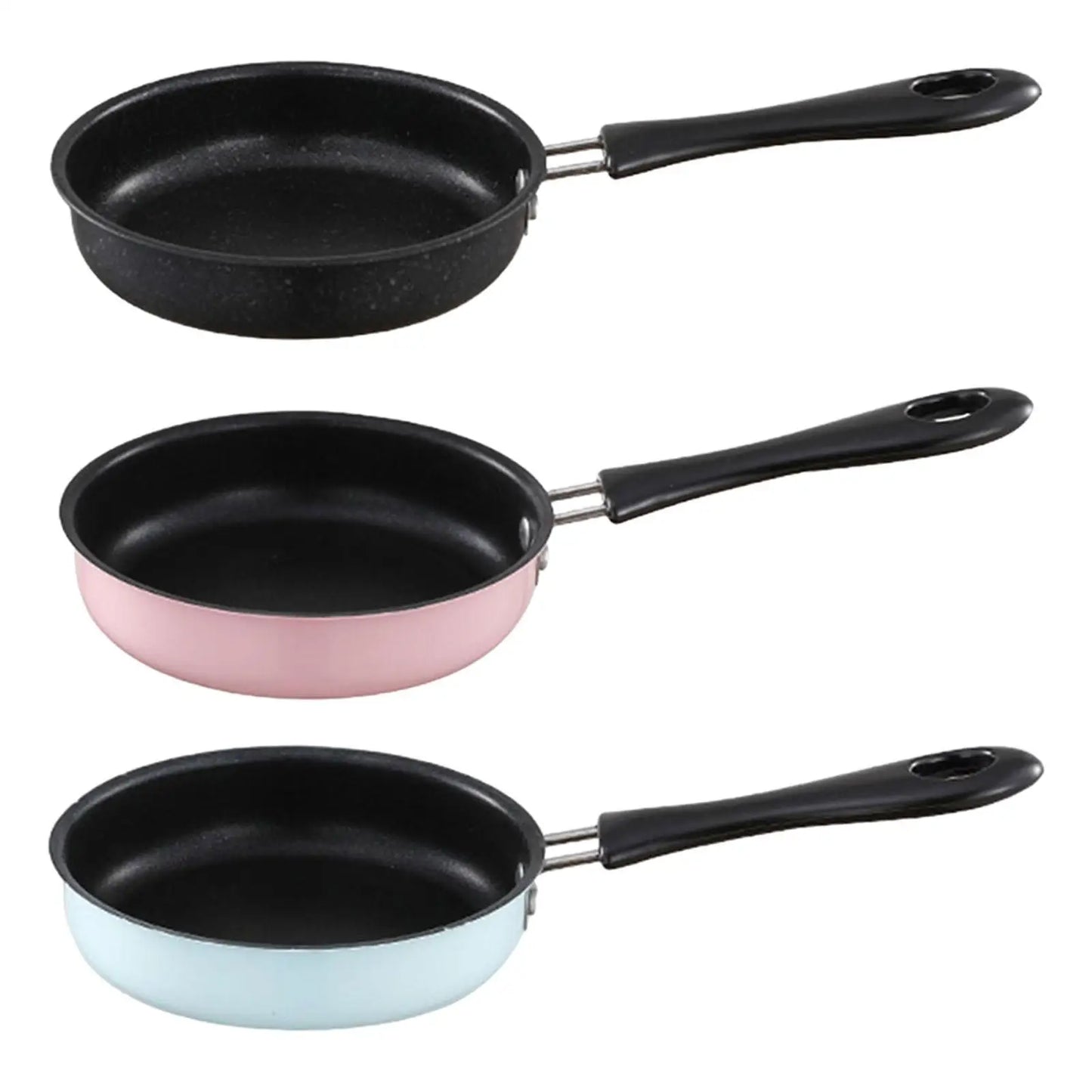 Induction Omelette Pan with Long Handle Non Stick Ham Burger Cooking Eggs Smokeless Small Saute Pan Frying Pan