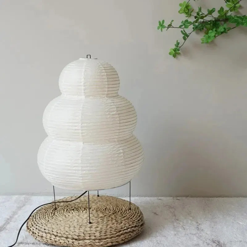 Japanese-style LED Rice Paper Table Lamp Noguchi Three-tone Light Eye Protection Japanese Lamp Living Room Hotel