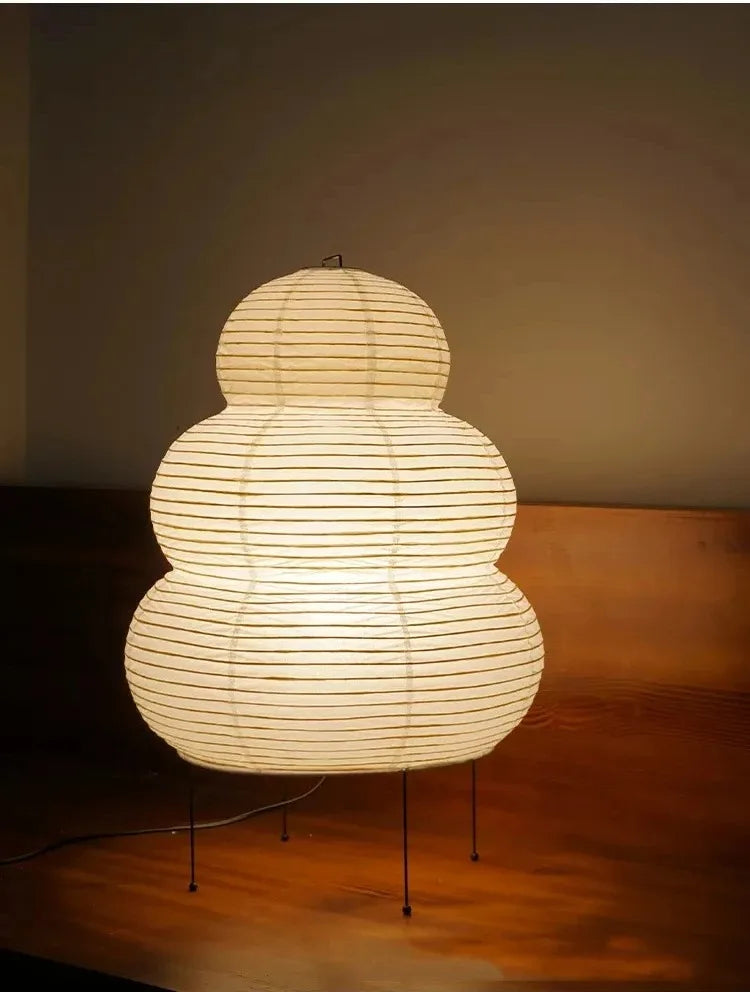 Japanese-style LED Rice Paper Table Lamp Noguchi Three-tone Light Eye Protection Japanese Lamp Living Room Hotel