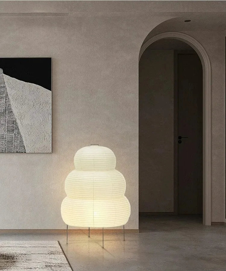 Japanese-style LED Rice Paper Table Lamp Noguchi Three-tone Light Eye Protection Japanese Lamp Living Room Hotel