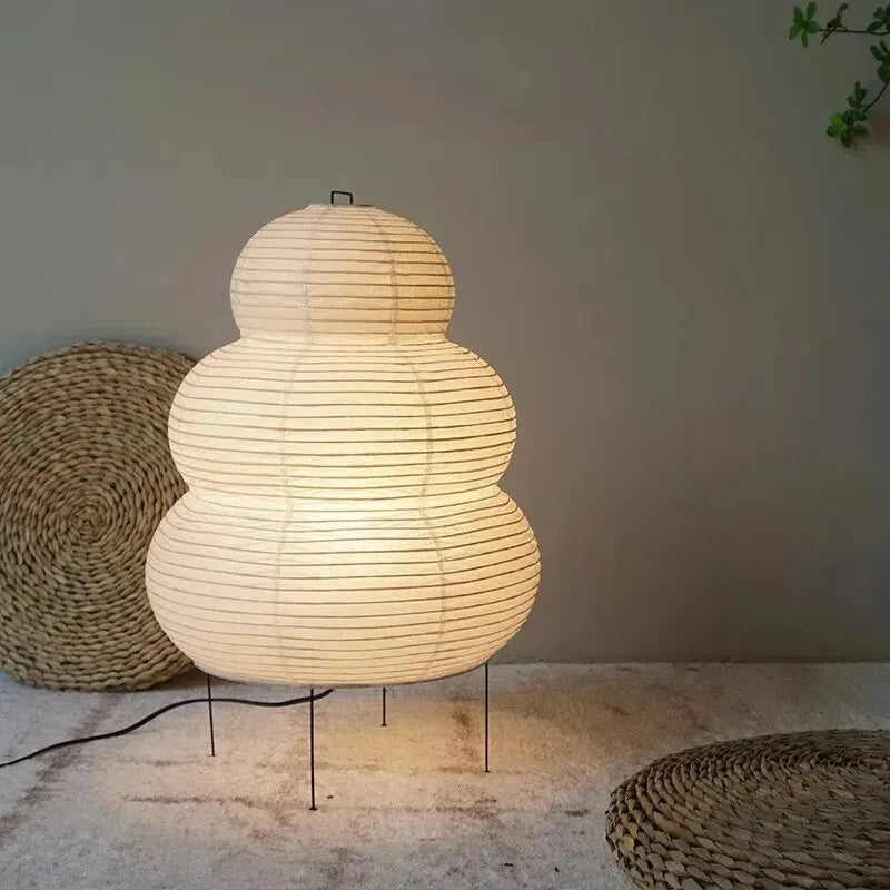 Japanese-style LED Rice Paper Table Lamp Noguchi Three-tone Light Eye Protection Japanese Lamp Living Room Hotel