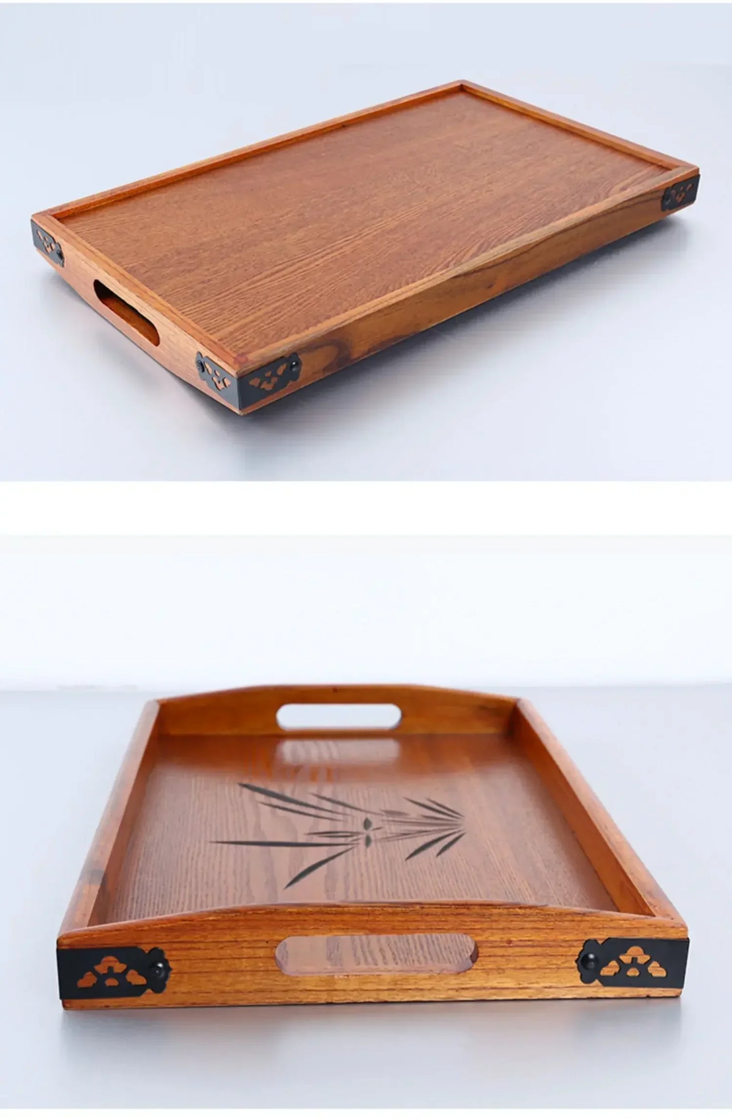 Japanese Wooden Tray Tea Tray Portable Decorative Miscellaneous Storage Tea Set Kitchen Storage Restaurant Service Tray