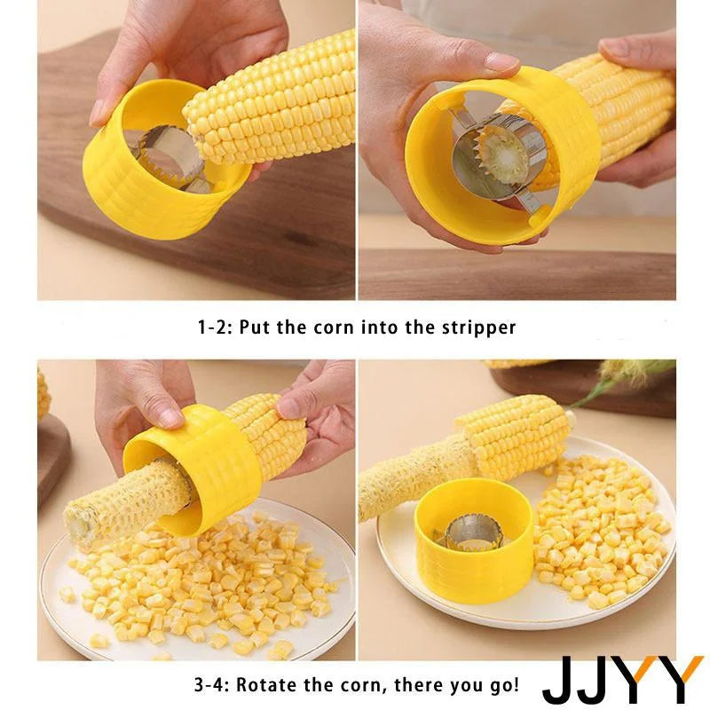 JJYY Corn Cob Peeler Stripper Cutter Splitter Remover Thresher Stonego Kitchen Salad Tool