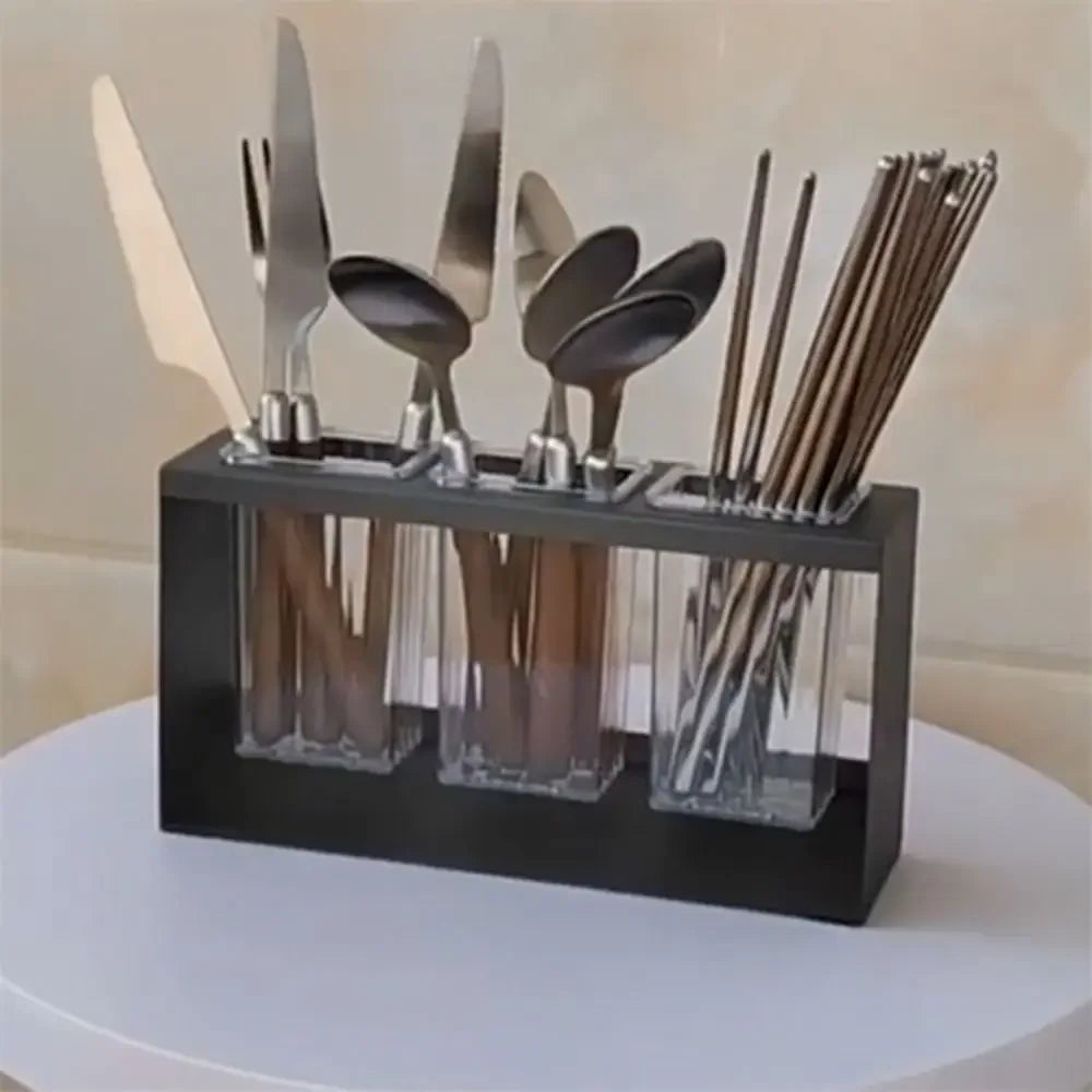 Kitchen Cutlery Storage Racks Drain Tableware Holder Chopstick Spoon Fork Storage Box Rack Chopsticks Cage Save Space