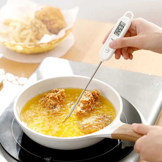 Kitchen Digital Food Thermometer Water Thermometer Tool Probe-Type Electronic Thermometer for Baking Barbecue Soup