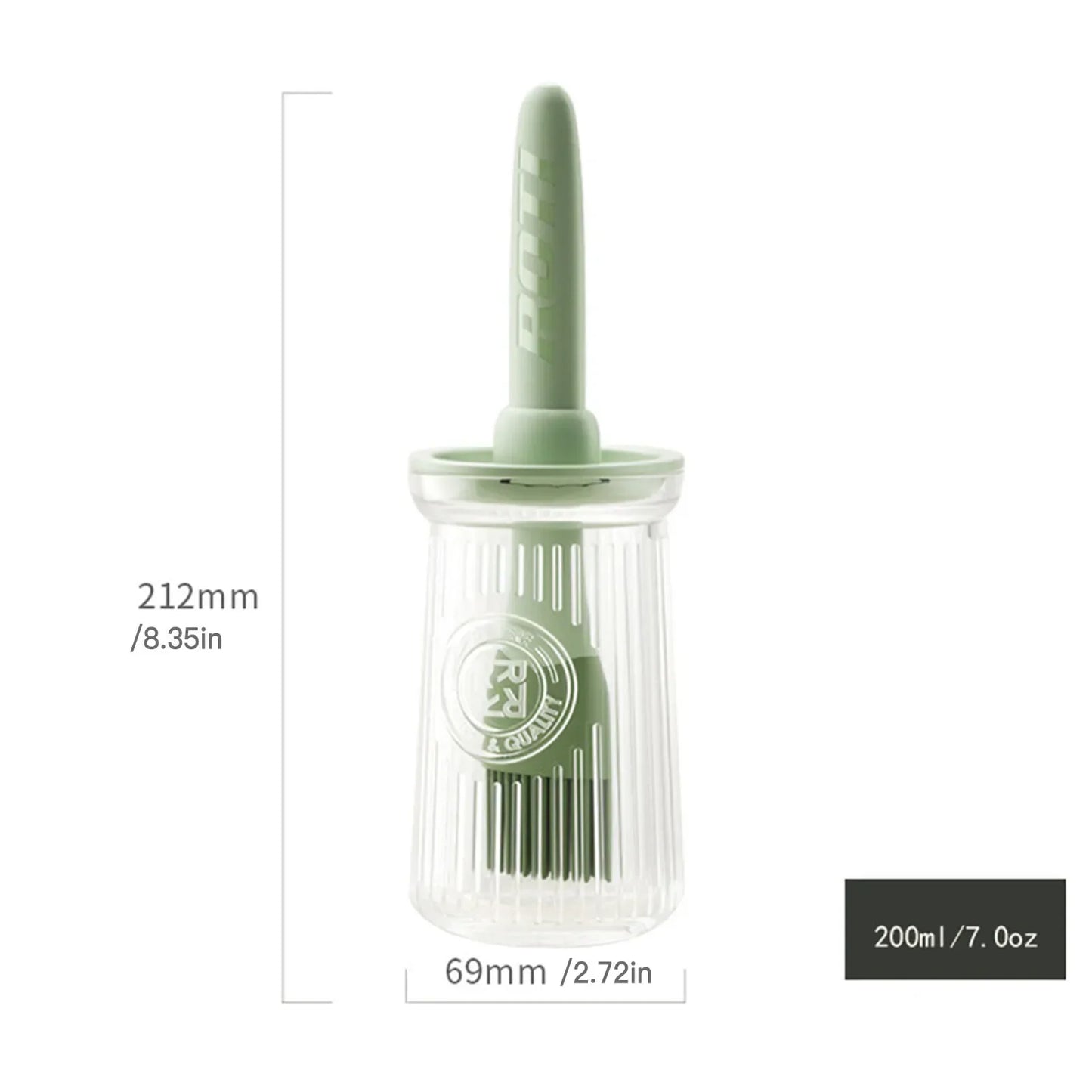 Kitchen Oil Dispenser with Brush Oil Bottle With Silicone Brush for Cooking Vinegar Sauce BBQ Grill Frying