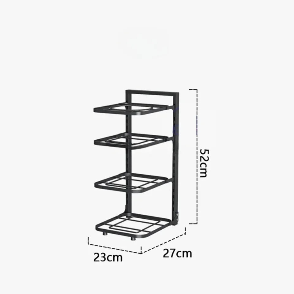 Kitchen Organizer Rack Adjustable Pot Cabinet Rack Holder Multi-layer Household Frying Pan Holder Pot Storage Rack Bowl