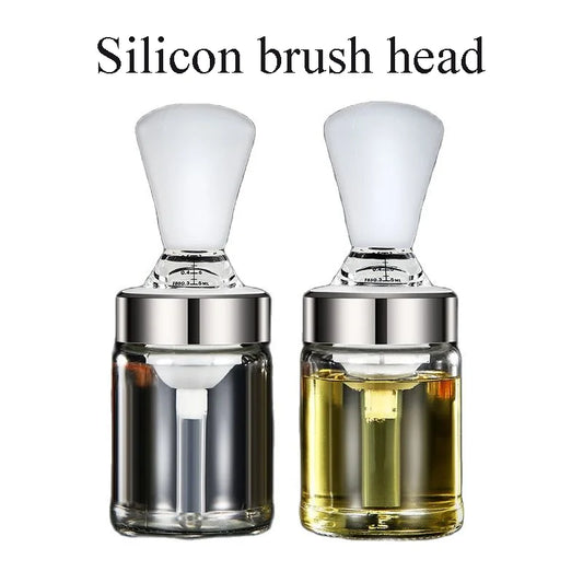 Kitchen Silicone Oil Bottle Oil Brush Baking Barbecue Grill Oil Brush Dispenser Pastry Steak Oil Brushes Kitchen Baking