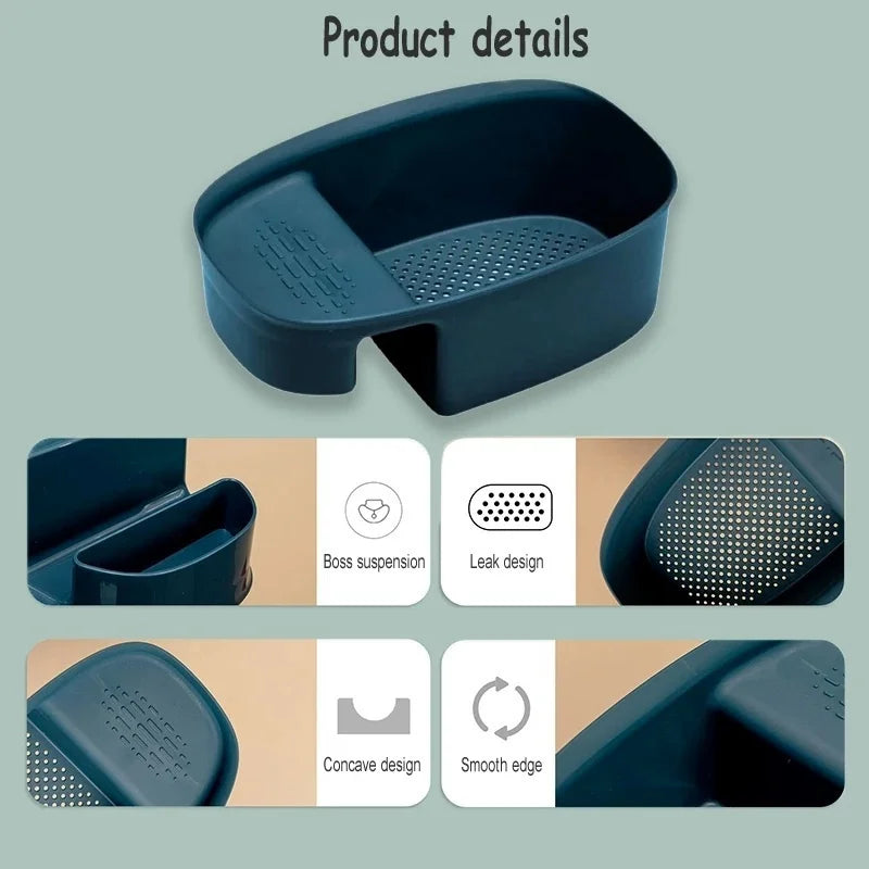 Kitchen SinkDrain Baskets Drains Rack Multi-functional Faucet Shelf Household Gadgets Storage Tool BasketKitchen