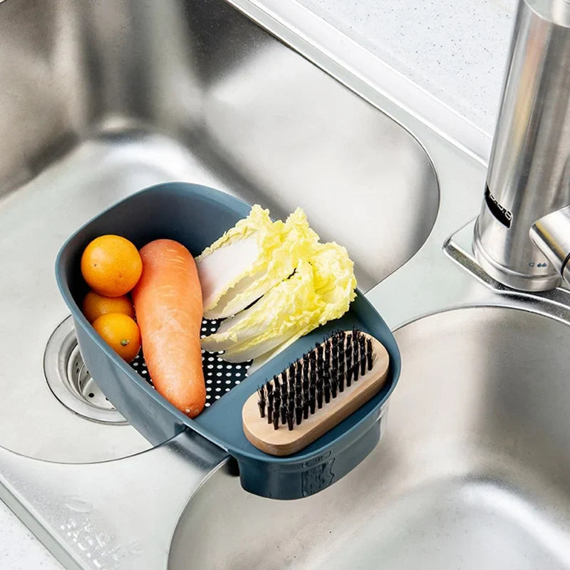 Kitchen SinkDrain Baskets Drains Rack Multi-functional Faucet Shelf Household Gadgets Storage Tool BasketKitchen