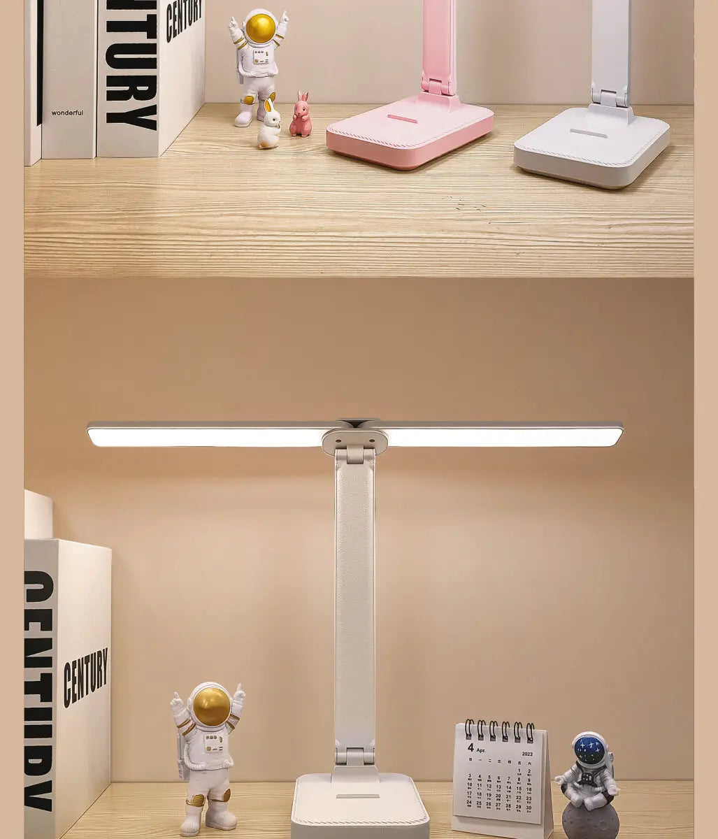 LED Desk Lamp 3 Levels Dimmable Touch Night Light USB Rechargeable Eye Protection Foldable Table Lamp For Bedroom