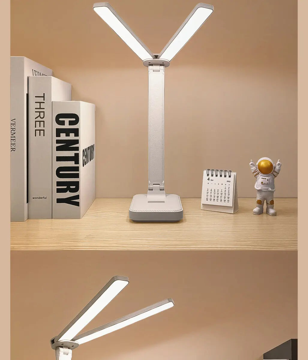 LED Desk Lamp 3 Levels Dimmable Touch Night Light USB Rechargeable Eye Protection Foldable Table Lamp For Bedroom