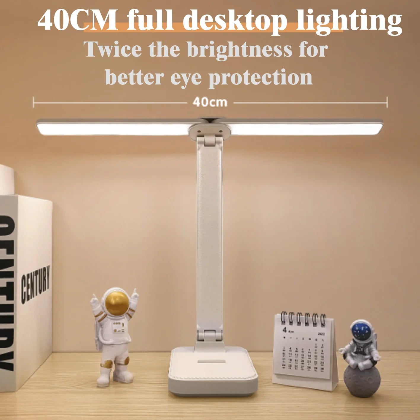 LED Desk Lamp 3 Levels Dimmable Touch Night Light USB Rechargeable Eye Protection Foldable Table Lamp For Bedroom