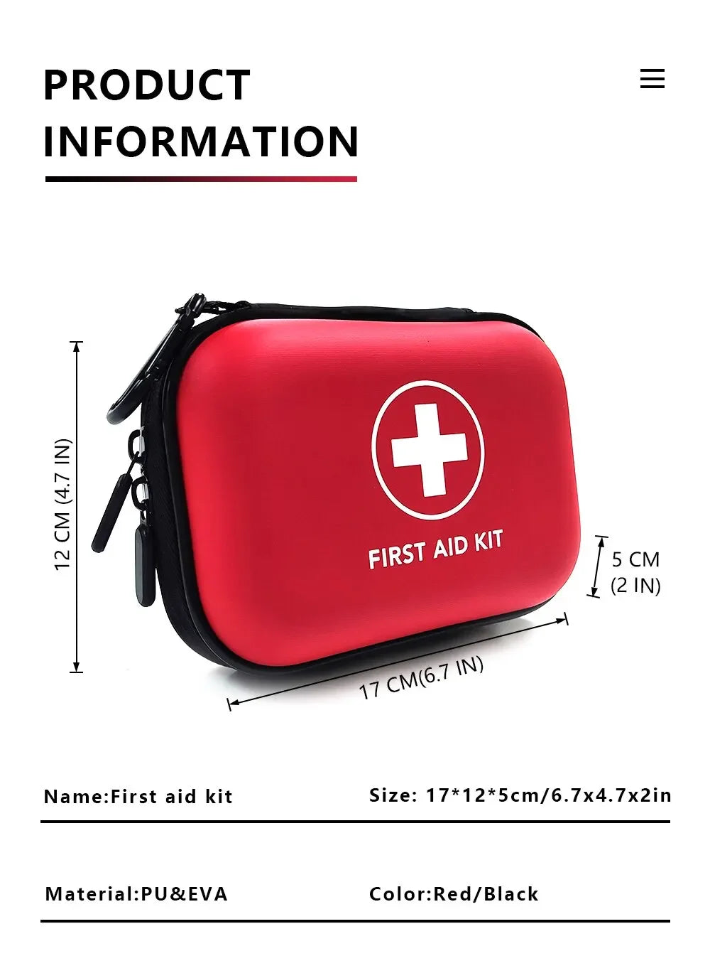 Medical First Aid Kit Bag Storage Box Complete Portable Emergency For Household Outdoor Travel Camping Equipment