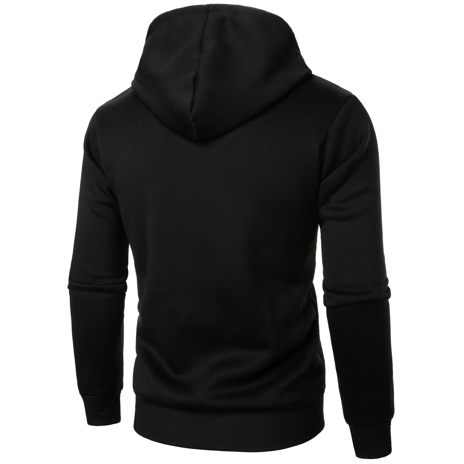 Men’s casual sports zipper hoodie men’s solid color cardigan