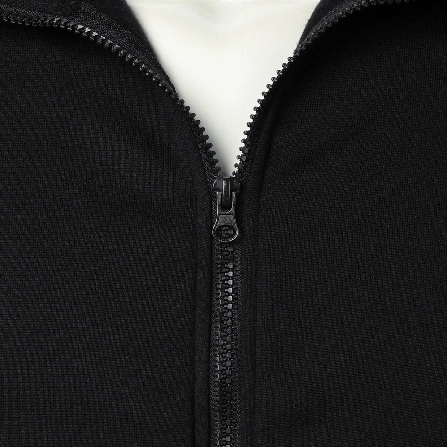 Men’s casual sports zipper stand collar hoodie coat men’s solid color cardigan