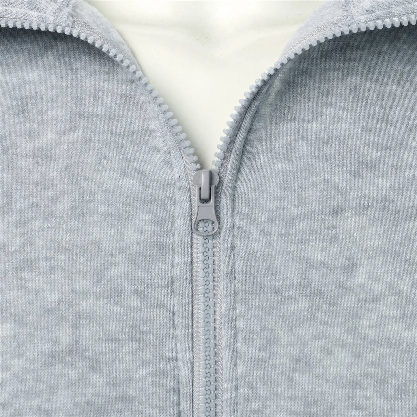 Men’s casual sports zipper stand collar hoodie coat men’s solid color cardigan